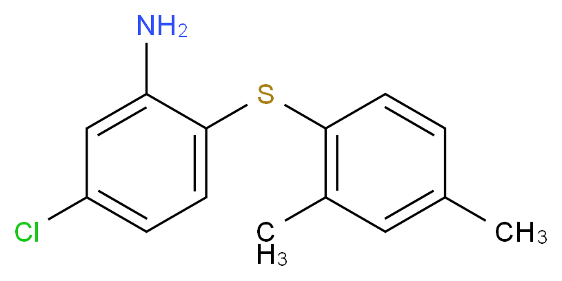 5-chloro-2-[(2,4-dimethylphenyl)thio]aniline_Molecular_structure_CAS_)