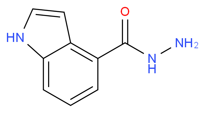 1H-INDOLE-4-CARBOXYLIC ACID HYDRAZIDE_Molecular_structure_CAS_885272-22-0)
