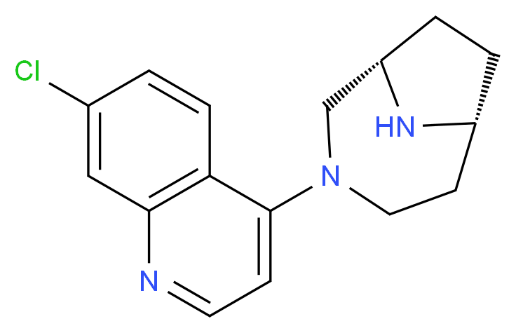 7-chloro-4-[(1S*,6R*)-3,9-diazabicyclo[4.2.1]non-3-yl]quinoline_Molecular_structure_CAS_)