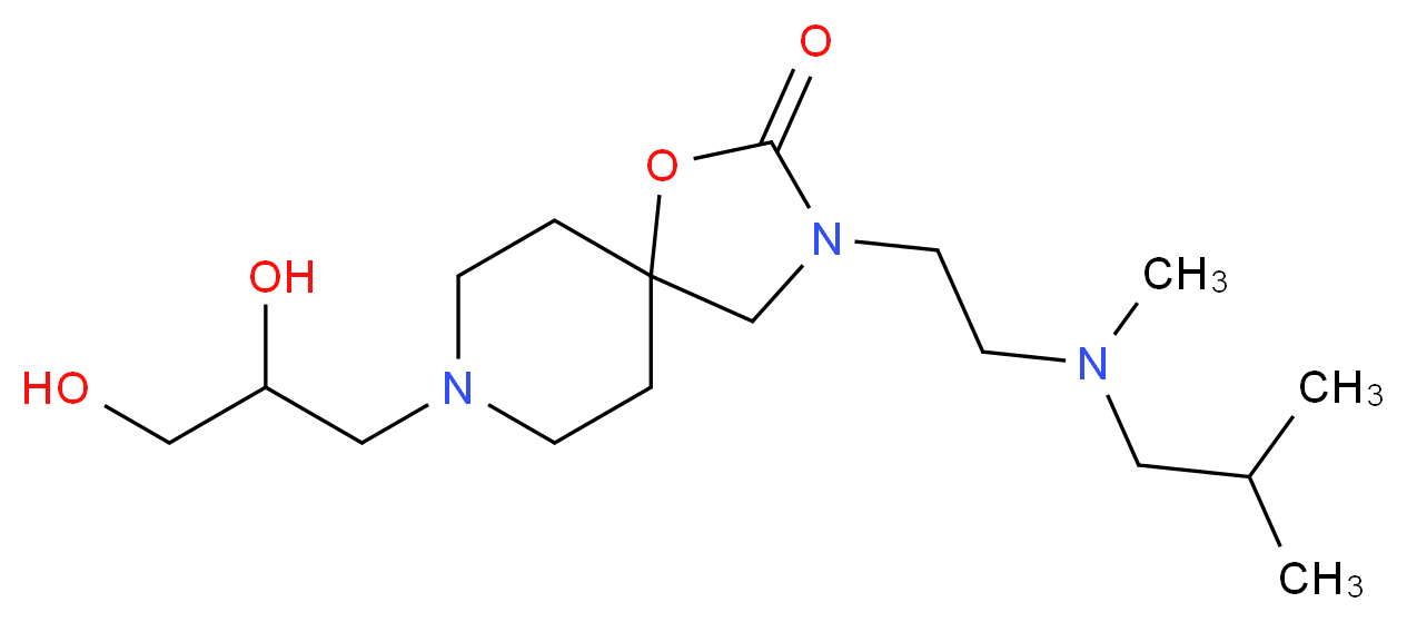 8-(2,3-dihydroxypropyl)-3-{2-[isobutyl(methyl)amino]ethyl}-1-oxa-3,8-diazaspiro[4.5]decan-2-one_Molecular_structure_CAS_)