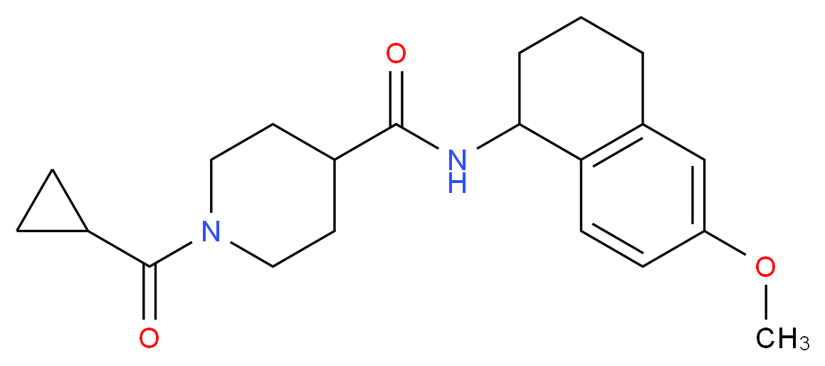 1-(cyclopropylcarbonyl)-N-(6-methoxy-1,2,3,4-tetrahydro-1-naphthalenyl)-4-piperidinecarboxamide_Molecular_structure_CAS_)