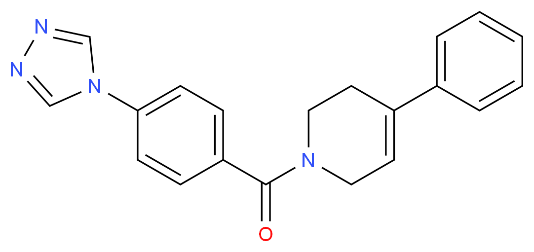 4-phenyl-1-[4-(4H-1,2,4-triazol-4-yl)benzoyl]-1,2,3,6-tetrahydropyridine_Molecular_structure_CAS_)