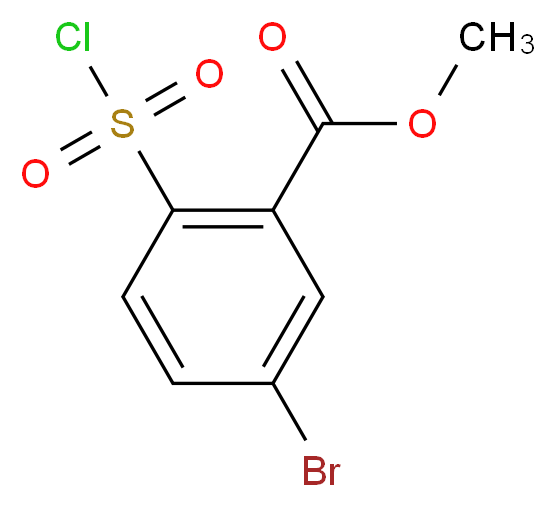 methyl 5-bromo-2-(chlorosulfonyl)benzoate_Molecular_structure_CAS_)