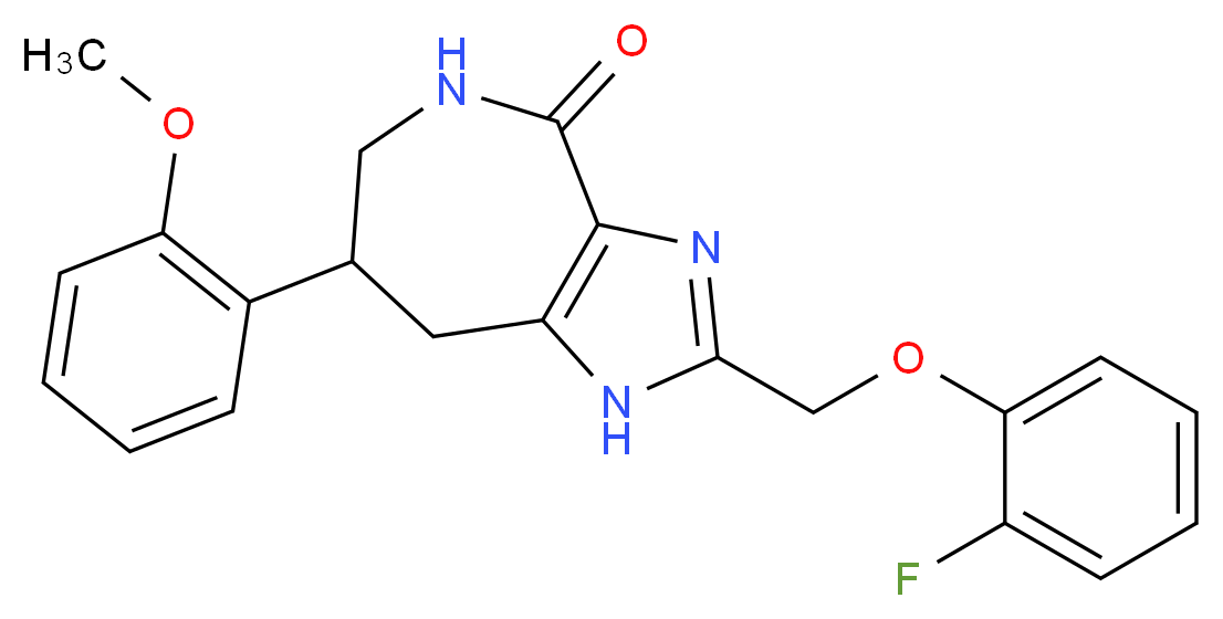 2-[(2-fluorophenoxy)methyl]-7-(2-methoxyphenyl)-5,6,7,8-tetrahydroimidazo[4,5-c]azepin-4(1H)-one_Molecular_structure_CAS_)