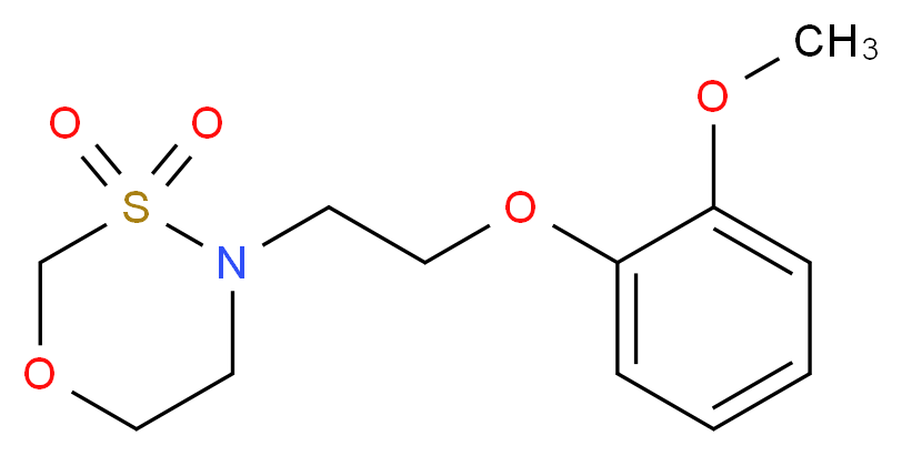 4-[2-(2-methoxyphenoxy)ethyl]-1,3,4-oxathiazinane 3,3-dioxide_Molecular_structure_CAS_)
