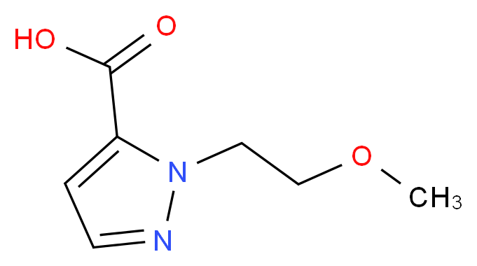 1-(2-methoxyethyl)-1H-pyrazole-5-carboxylic acid_Molecular_structure_CAS_)
