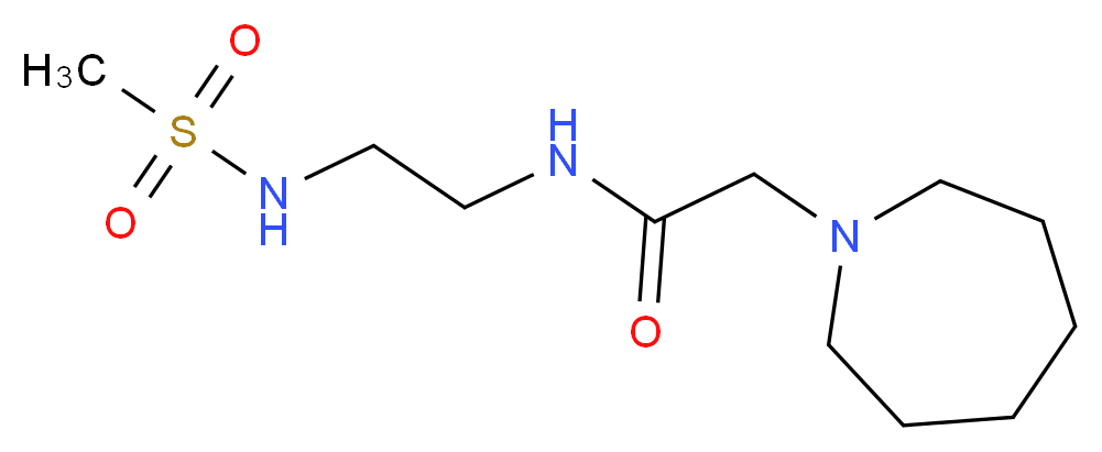 2-azepan-1-yl-N-{2-[(methylsulfonyl)amino]ethyl}acetamide_Molecular_structure_CAS_)