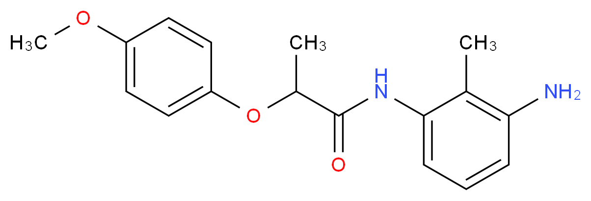 N-(3-Amino-2-methylphenyl)-2-(4-methoxyphenoxy)-propanamide_Molecular_structure_CAS_)