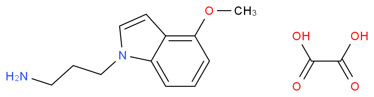 3-(4-methoxy-1H-indol-1-yl)propan-1-amine oxalate_Molecular_structure_CAS_)