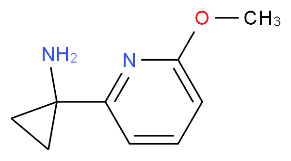 1-(6-methoxypyridin-2-yl)cyclopropanamine_Molecular_structure_CAS_1060806-97-4)