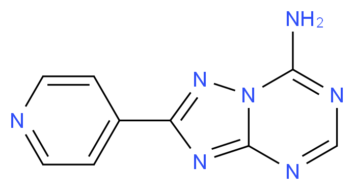 2-Pyridin-4-yl[1,2,4]triazolo-[1,5-a][1,3,5]triazin-7-amine_Molecular_structure_CAS_)