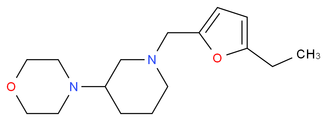4-{1-[(5-ethyl-2-furyl)methyl]-3-piperidinyl}morpholine_Molecular_structure_CAS_)