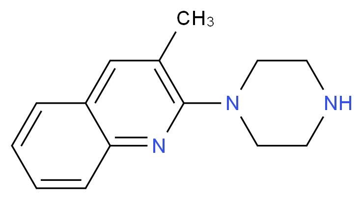 3-Methyl-2-(1-piperazinyl)quinoline_Molecular_structure_CAS_348133-74-4)