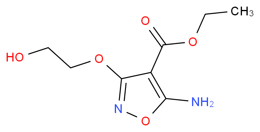 Ethyl 5-amino-3-(2-hydroxyethoxy)-4-isoxazolecarboxylate_Molecular_structure_CAS_446276-12-6)