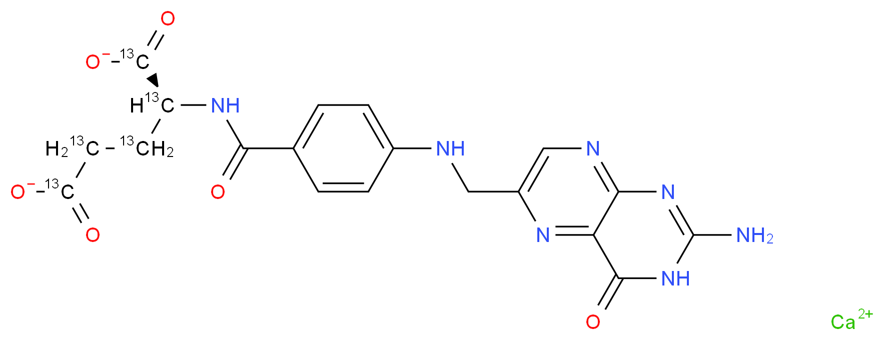 Calcium folinate-(glutamyl-13C5)_Molecular_structure_CAS_)