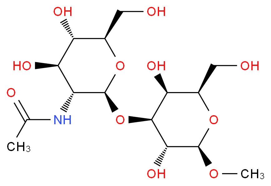 Methyl 3-O-(N-Acetyl-β-D-glucosaminyl)-β-D-galactopyranoside_Molecular_structure_CAS_93253-17-9)