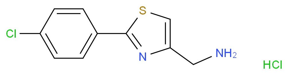 [2-(4-chlorophenyl)-1,3-thiazol-4-yl]methanamine hydrochloride_Molecular_structure_CAS_690632-35-0)