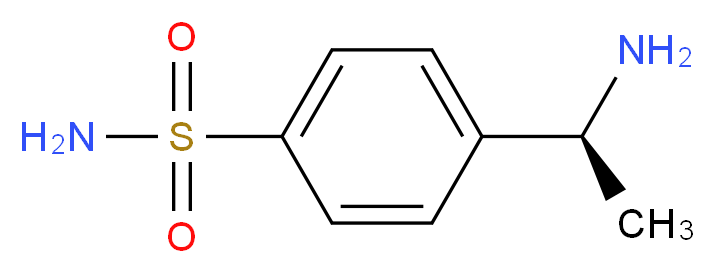 4-[(1S)-1-aminoethyl]benzene-1-sulfonamide_Molecular_structure_CAS_)