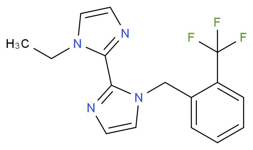1-ethyl-1'-[2-(trifluoromethyl)benzyl]-1H,1'H-2,2'-biimidazole_Molecular_structure_CAS_)