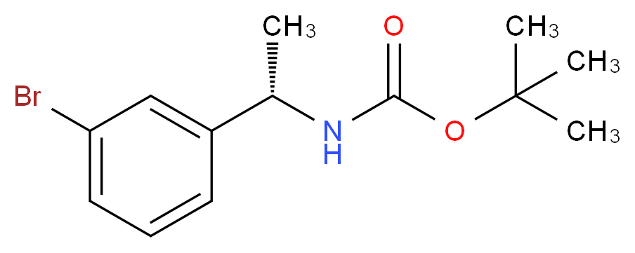 (S)-tert-butyl 1-(3-bromophenyl)ethylcarbamate_Molecular_structure_CAS_477312-85-9)
