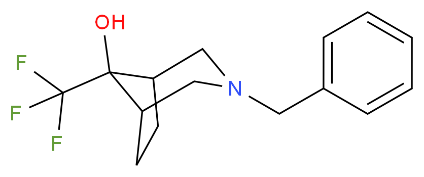 3-benzyl-8-(trifluoromethyl)-3-azabicyclo[3.2.1]octan-8-ol_Molecular_structure_CAS_)