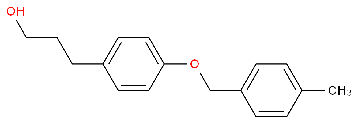 3-{4-[(4-Methylbenzyl)oxy]phenyl}-1-propanol_Molecular_structure_CAS_)