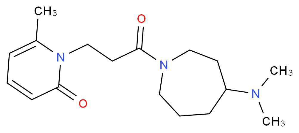 1-{3-[4-(dimethylamino)-1-azepanyl]-3-oxopropyl}-6-methyl-2(1H)-pyridinone_Molecular_structure_CAS_)
