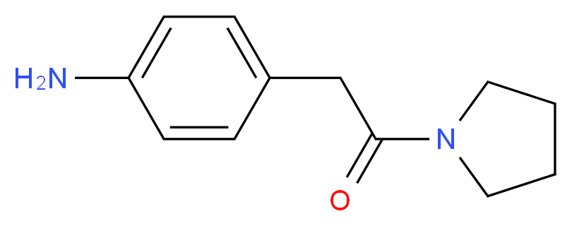 4-(2-oxo-2-pyrrolidin-1-ylethyl)aniline_Molecular_structure_CAS_926265-87-4)