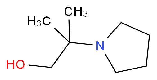 2-methyl-2-(1-pyrrolidinyl)-1-propanol_Molecular_structure_CAS_101258-96-2)