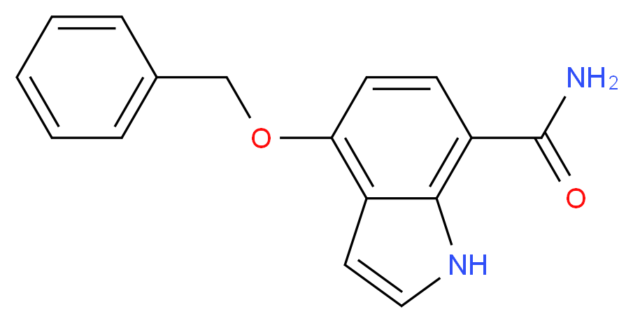 4-(Benzyloxy)-1H-indole-7-carboxamide_Molecular_structure_CAS_)