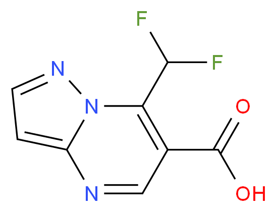 7-(difluoromethyl)pyrazolo[1,5-a]pyrimidine-6-carboxylic acid_Molecular_structure_CAS_)