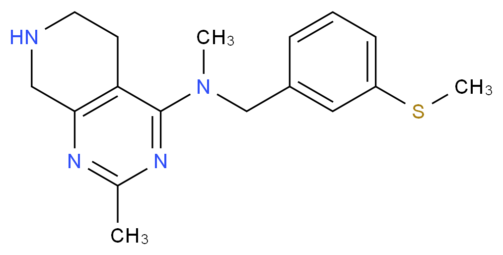 N,2-dimethyl-N-[3-(methylthio)benzyl]-5,6,7,8-tetrahydropyrido[3,4-d]pyrimidin-4-amine_Molecular_structure_CAS_)