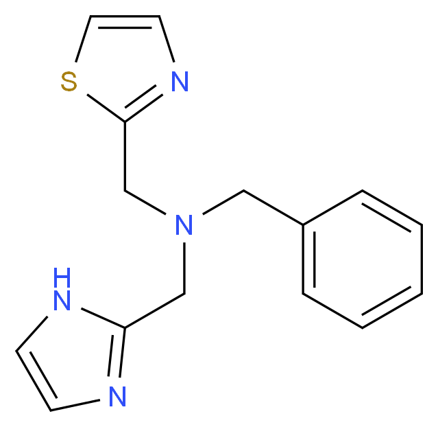N-benzyl-1-(1H-imidazol-2-yl)-N-(1,3-thiazol-2-ylmethyl)methanamine_Molecular_structure_CAS_)
