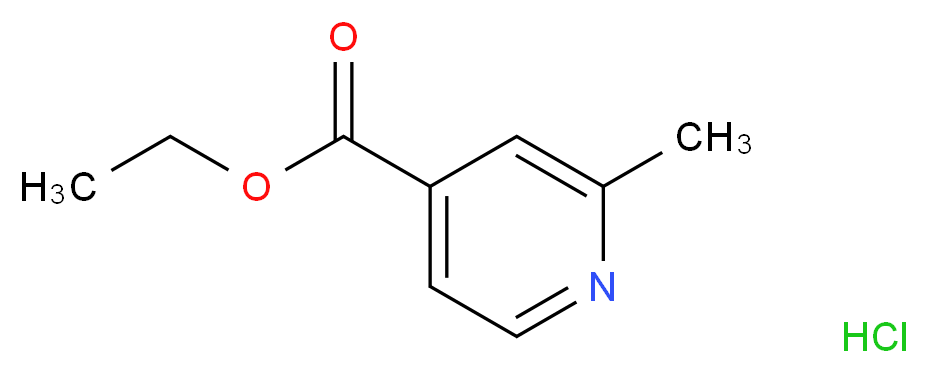 Ethyl 2-methylisonicotinate HCl_Molecular_structure_CAS_65550-32-5)