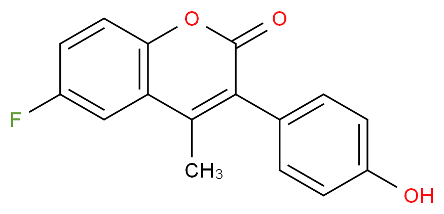 6-Fluoro-3-(4-hydroxyphenyl)-4-methylcoumarin_Molecular_structure_CAS_)