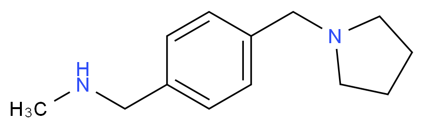 N-Methyl-4-(pyrrolidin-1-ylmethyl)benzylamine_Molecular_structure_CAS_884507-40-8)