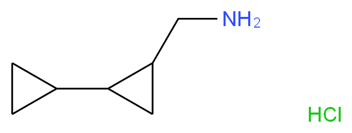 (2-cyclopropylcyclopropyl)methanamine hydrochloride_Molecular_structure_CAS_)