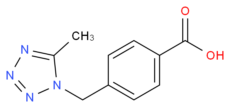 4-(5-Methyl-tetrazol-1-ylmethyl)-benzoic acid_Molecular_structure_CAS_)