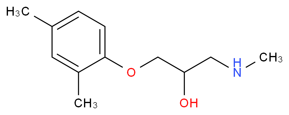 1-(2,4-Dimethylphenoxy)-3-methylamino-propan-2-ol_Molecular_structure_CAS_5267-00-5)