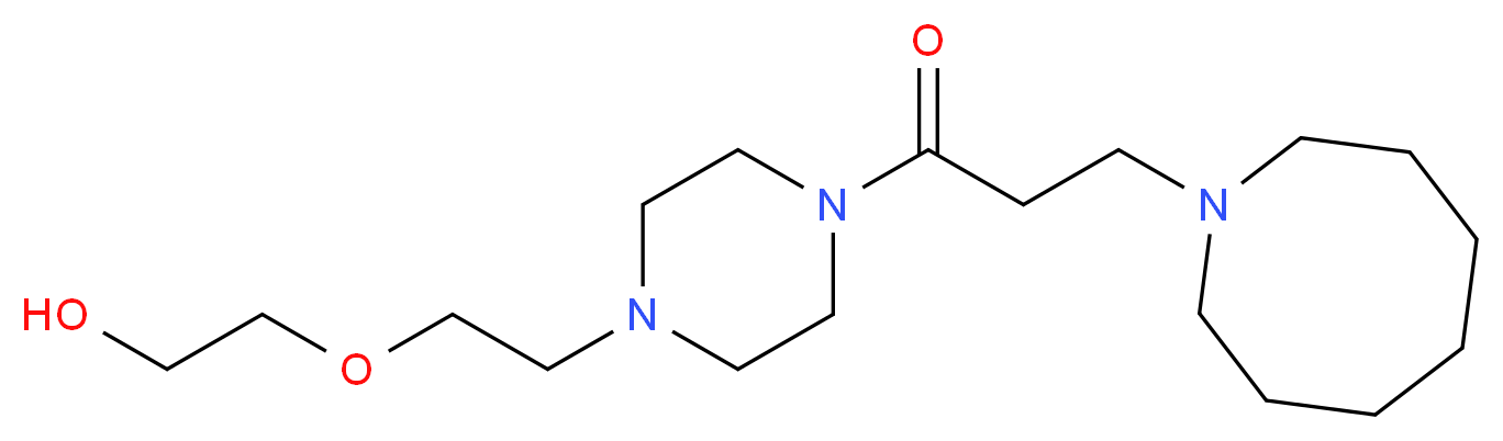 2-{2-[4-(3-azocan-1-ylpropanoyl)piperazin-1-yl]ethoxy}ethanol_Molecular_structure_CAS_)