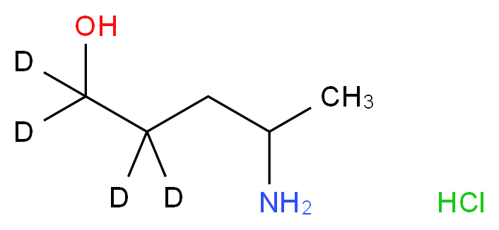 4-Amino-1-pentanol-d4 Hydrochloride Salt_Molecular_structure_CAS_1216414-18-4)