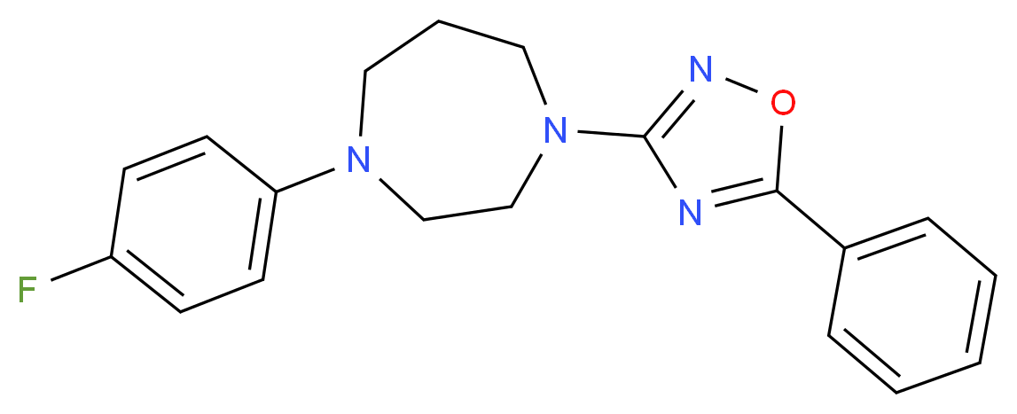 1-(4-fluorophenyl)-4-(5-phenyl-1,2,4-oxadiazol-3-yl)-1,4-diazepane_Molecular_structure_CAS_)
