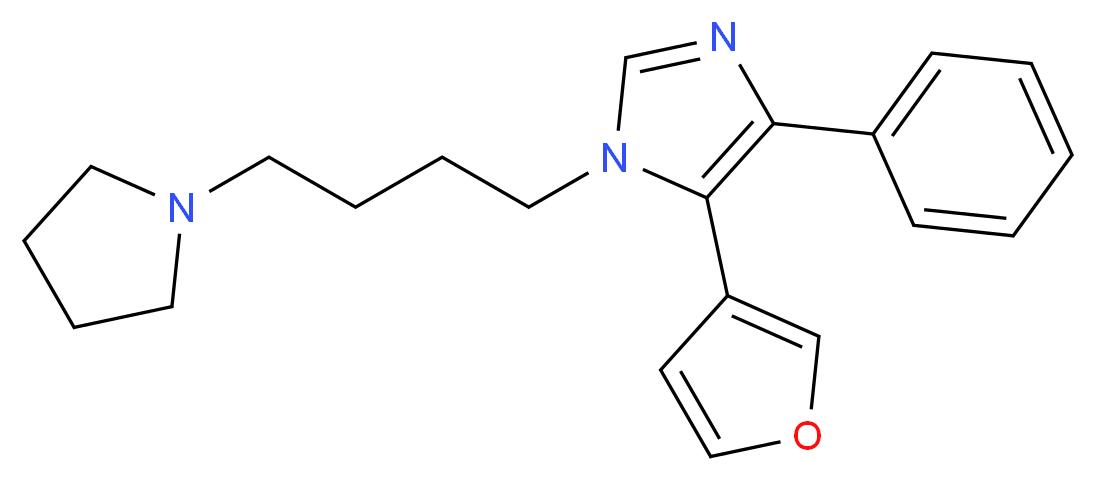 5-(3-furyl)-4-phenyl-1-(4-pyrrolidin-1-ylbutyl)-1H-imidazole_Molecular_structure_CAS_)