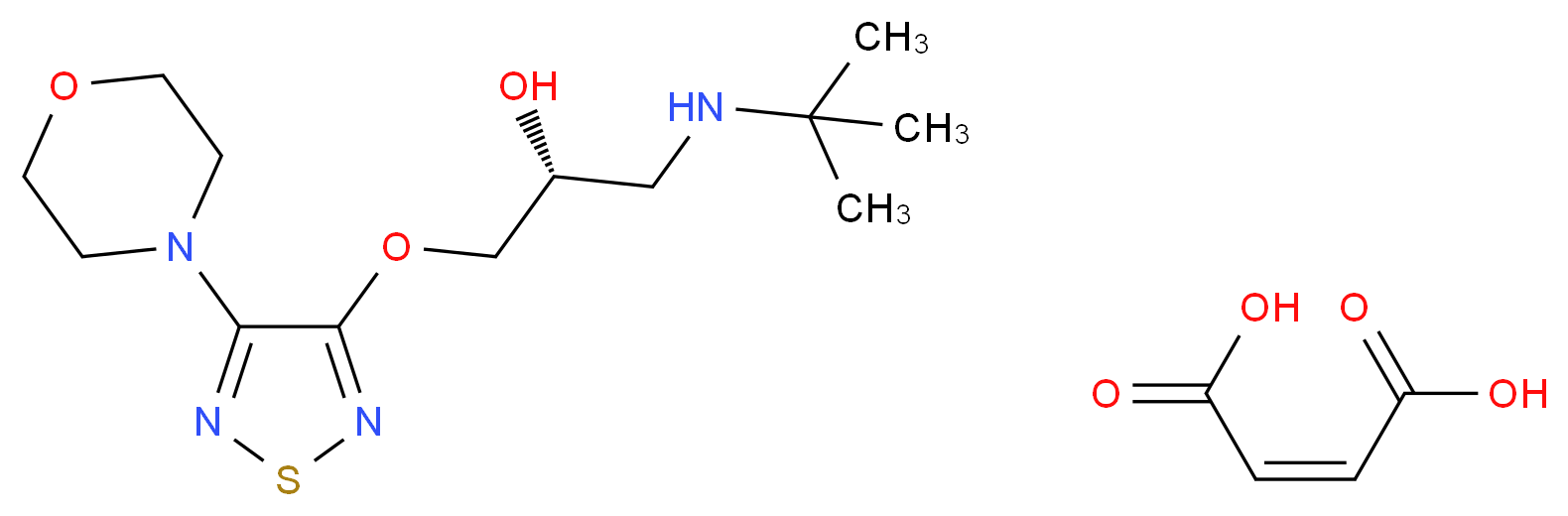 (R)-(+)-Timolol Maleate_Molecular_structure_CAS_26839-77-0)