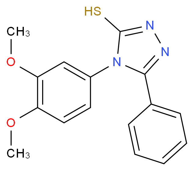 4-(3,4-Dimethoxy-phenyl)-5-phenyl-4H-[1,2,4]triazole-3-thiol_Molecular_structure_CAS_)