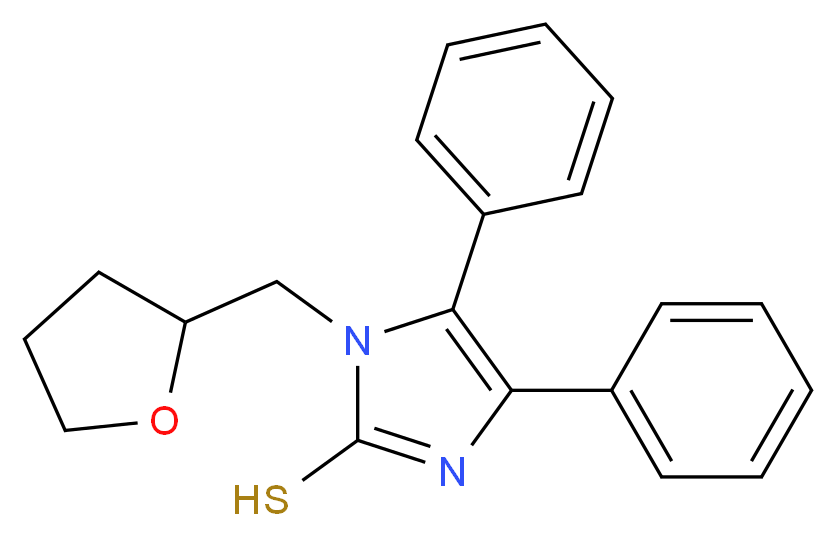 4,5-diphenyl-1-(tetrahydrofuran-2-ylmethyl)-1H-imidazole-2-thiol_Molecular_structure_CAS_)
