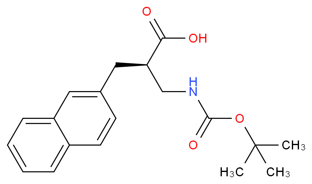(R)-2-(TERT-BUTOXYCARBONYLAMINO-METHYL)-3-NAPHTHALEN-2-YL-PROPIONIC ACID_Molecular_structure_CAS_)