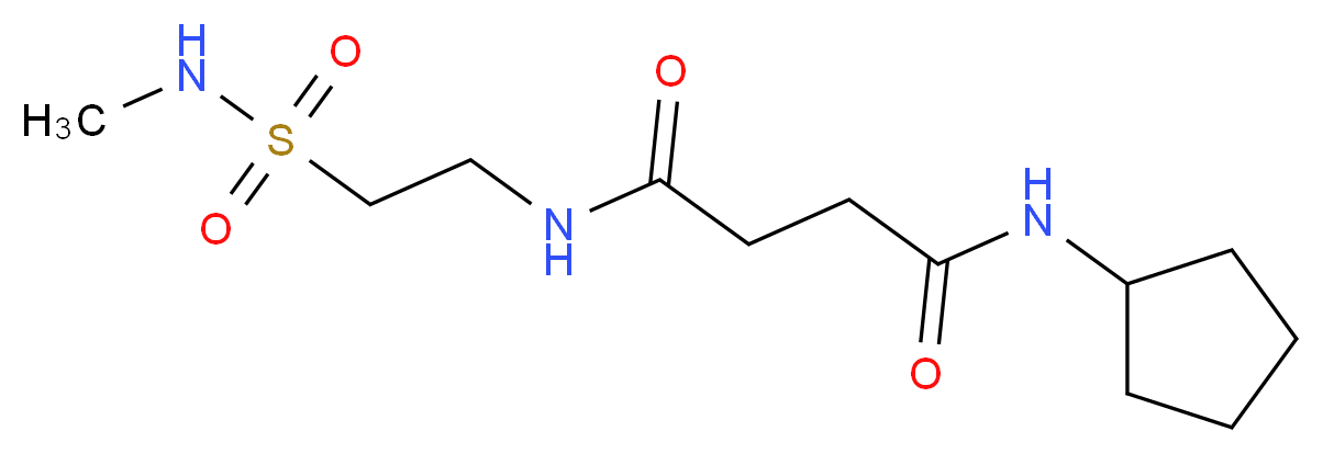 N-cyclopentyl-N'-{2-[(methylamino)sulfonyl]ethyl}succinamide_Molecular_structure_CAS_)