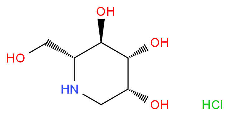 (+)-1-Deoxynojirimycin hydrochloride_Molecular_structure_CAS_73465-43-7)