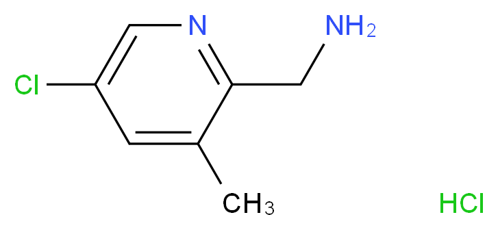 2-(Aminomethyl)-5-chloro-3-methylpyridine hydrochloride_Molecular_structure_CAS_)